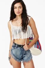 Nasty Gal Diety Crochet Tank