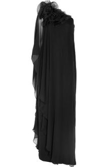 Notte By Marchesa One shoulder Silk chiffon Gown - Lyst