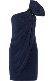 Notte By Marchesa Embellished Oneshoulder Silk Dress - Lyst