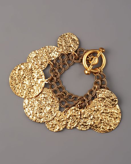 Oscar De La Renta Russian Charm Bracelet in Gold - Lyst