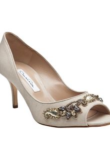 Oscar de la Renta Embroidered Heel - Lyst
