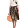 Proenza Schouler Exclusive Striped Eel Skin Aline Skirt in Black (black multi) - Lyst