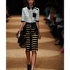 Proenza Schouler Exclusive Striped Eel Skin Aline Skirt in Black (black multi) - Lyst