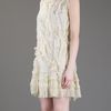 Red Valentino Embellished Dress in Beige (nude) - Lyst