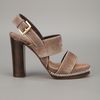 Santoni Strap Sandal in Gray (grey) - Lyst