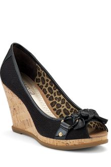 Sperry Top-sider Wedges Silverside Peeptoe Cork - Lyst