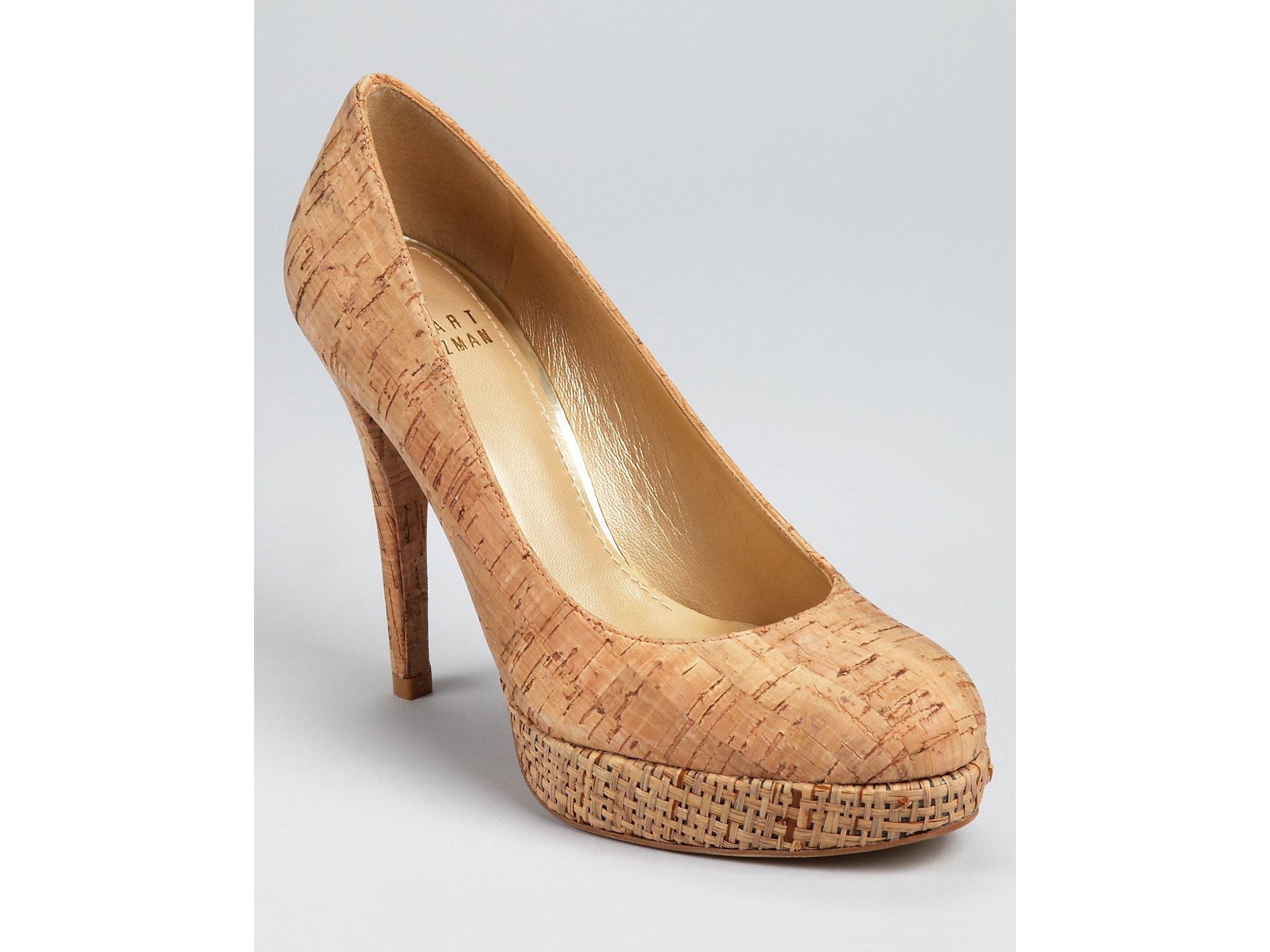 stuart weitzman cork pumps