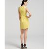 Tibi Dress Sheer Panel in Yellow (daffodil) - Lyst