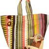 Topshop Oversized Aztec Sack Bag in Multicolor (cream) - Lyst