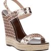 Valentino Wedge Sandal in Brown - Lyst