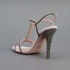 Valentino Glitter Sandal in Silver - Lyst