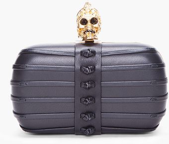 Alexander McQueen Black Shark Teeth Box Clutch - Lyst