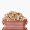 Alexander Mcqueen Pale Pink Whipsnake Clutch in Pink - Lyst