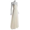 Bcbgmaxazria Off White Floral Mesh Tulle Moriza Long Dress in White - Lyst
