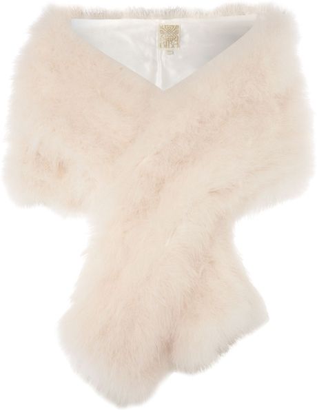 Biba Marabou Feather Stole in White (ivory) - Lyst