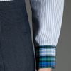 Comme Des Garçons Contrasting Collar Shirt in Blue - Lyst