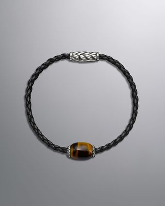 David Yurman 3mm Tiger Eye Ojime Bracelet - Lyst