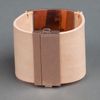 Maison Martin Margiela Leather and Brass Cuff in Beige (nude) - Lyst