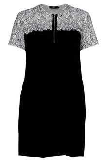 Markus Lupfer Lace Detail Dress - Lyst