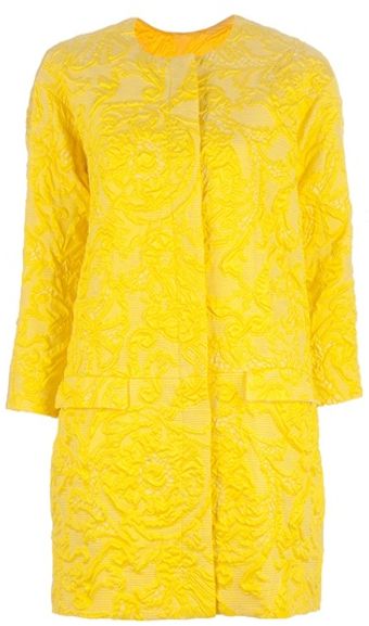 MSGM Embroidered Coat - Lyst