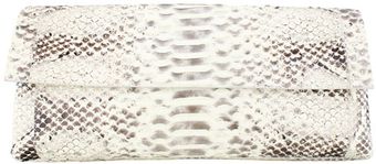  Black and White Python Clutch 