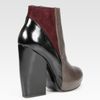 Pierre Hardy Colorblock Leather and Suede Platform Ankle Boots in Gray (grey) - Lyst
