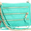 Rebecca Minkoff Mini 5 Zip Clutch in Green (bright green) - Lyst