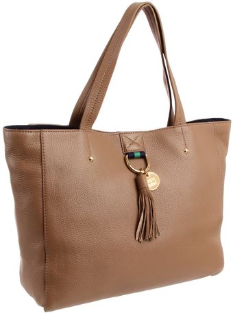Tommy Hilfiger Tasseled Pebble Small Tote - Lyst