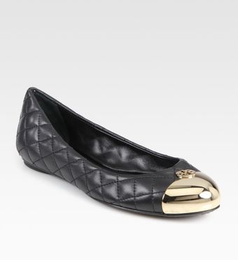  Kaitlin Quilted Leather Ballet Flats 