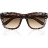 Valentino Dframe Laceprint Acetate Sunglasses in Black - Lyst