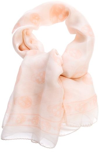 Alexander McQueen Skull Print Scarf - Lyst