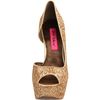 Betsey Johnson Snackss Pump in Gold (gold multi) - Lyst