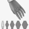 Burberry Check Stamped Rectangular Stainless Steel Watchsilvertone in Silver - Lyst