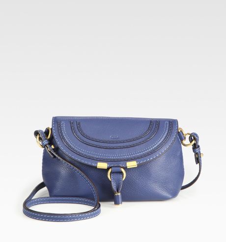 Chloé Marcie Crossbody Bag in Blue (royal) - Lyst