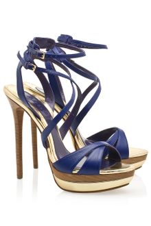 Elie Saab Tbar Peep Toe Platform 32 - Lyst