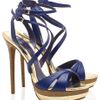 Elie Saab Multi Strap Platform Sandals in Blue (multi) - Lyst
