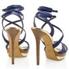 Elie Saab Multi Strap Platform Sandals in Blue (multi) - Lyst