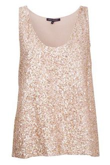 French Connection Fast Mini Sequins Tank Top - Lyst