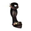Givenchy Leather and Suede Sandal in Black - Lyst