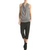 Helmut Lang Drape Front Tank in Gray (grey) - Lyst