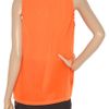 Jil Sander Gathered Silkcrepe Top in Orange - Lyst