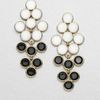 Kate Spade Dual Color Chandelier Earrings in Black - Lyst