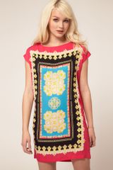 Mango Mango Scarf Print Dress