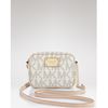 Michael Kors Jet Set Logo Crossbody Bag  in White (vanilla) - Lyst