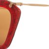 Miu Miu Cat Eyeframe Glitter Acetate and Metal Sunglasses in Red - Lyst