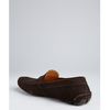 Prada Ebony Brown Suede Logo Moc Loafers in Brown for Men (ebony) - Lyst