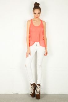Rag & Bone Rag Bonejean Skinny Jean with Holes - Lyst