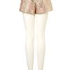 Topshop Floral Metallic Pink Shorts in Pink - Lyst