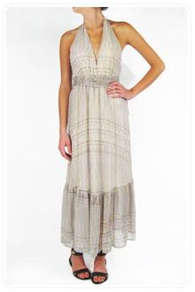 Twelfth Street by Cynthia Vincent Halter Ruffle Midi Dress - Lyst