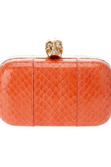 Alexander McQueen Skull Clasp Clutch - Lyst